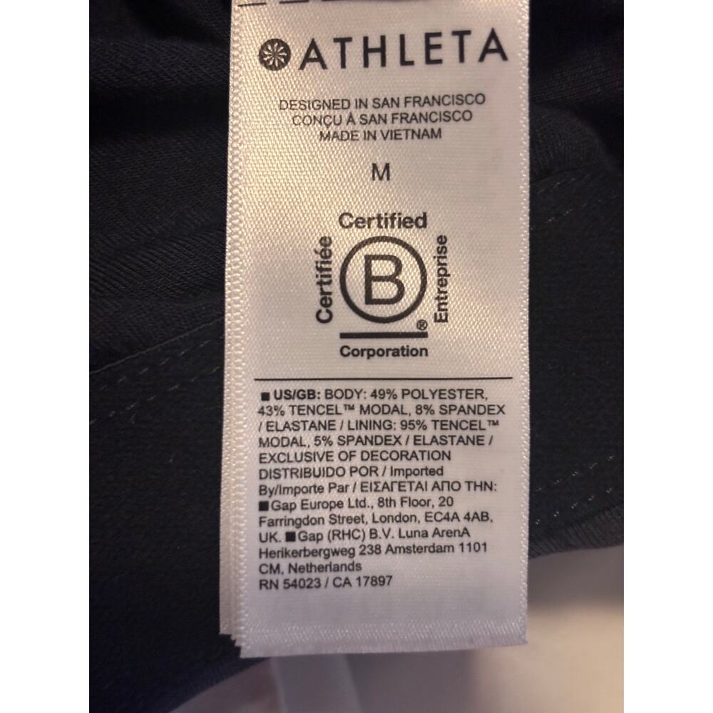 Athleta Medium Blue Gray Modal Blend Hoodie Oversized Pullover Sweatshirt Cozy - Picture 5 of 6